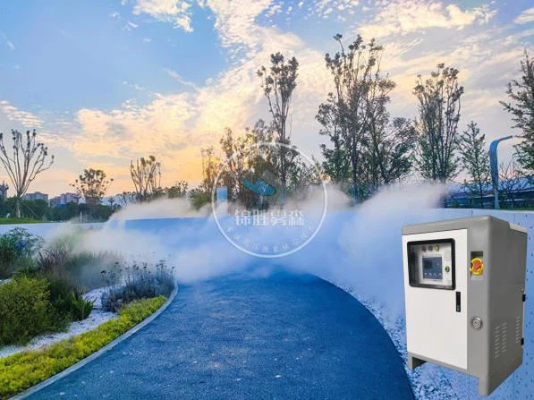 Sistemas de enfriamiento de niebla para parques infantiles al aire libre