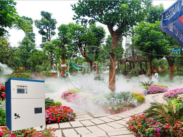 Mantenimiento del paisaje simplificado con sistemas de nebulización